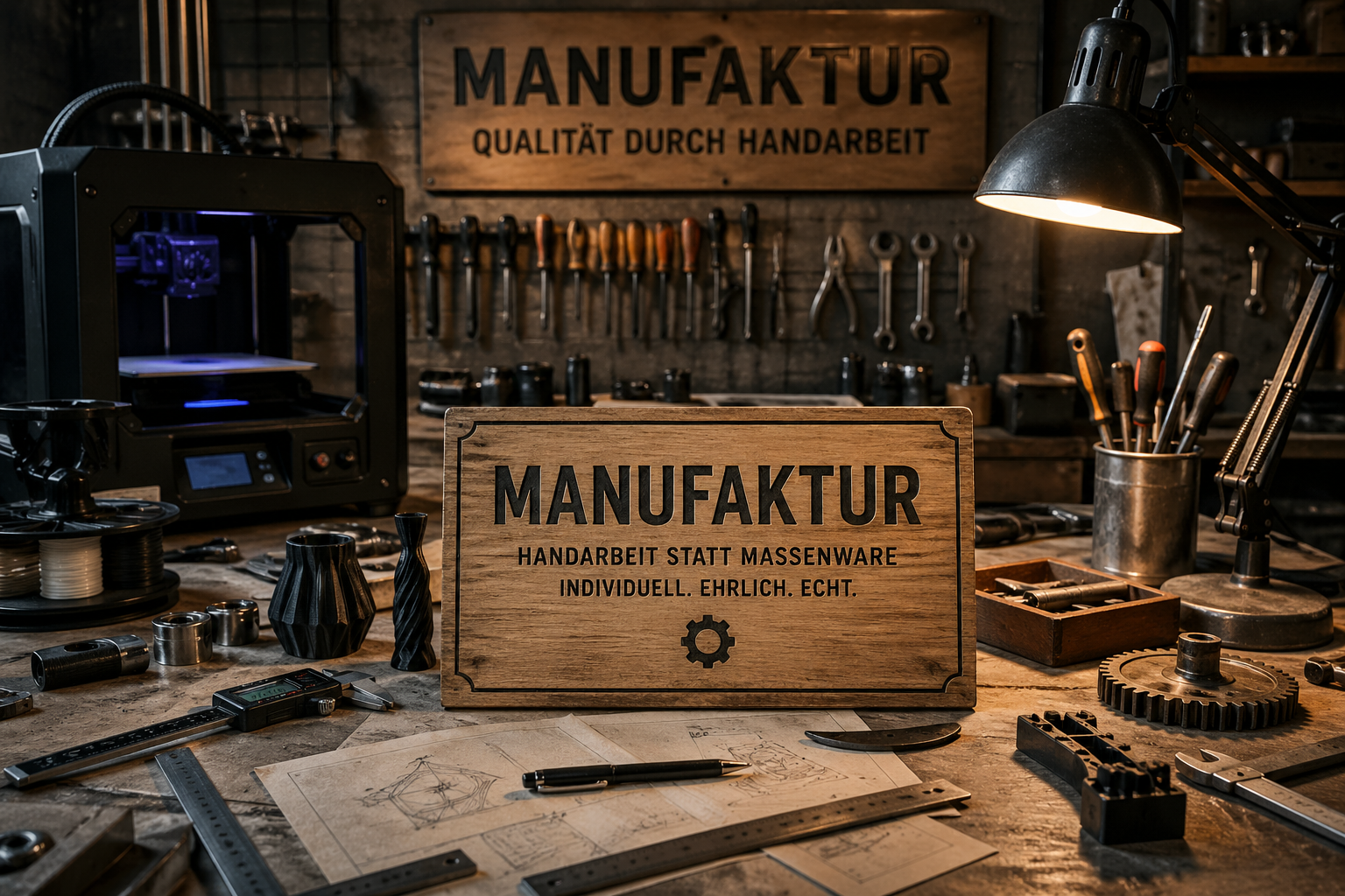 Manufaktur statt Massenware.
Hier entsteht jedes Teil erst nach Bestellung.