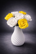 3D Rosen in Vase – langlebige Deko aus Manufakturarbeit