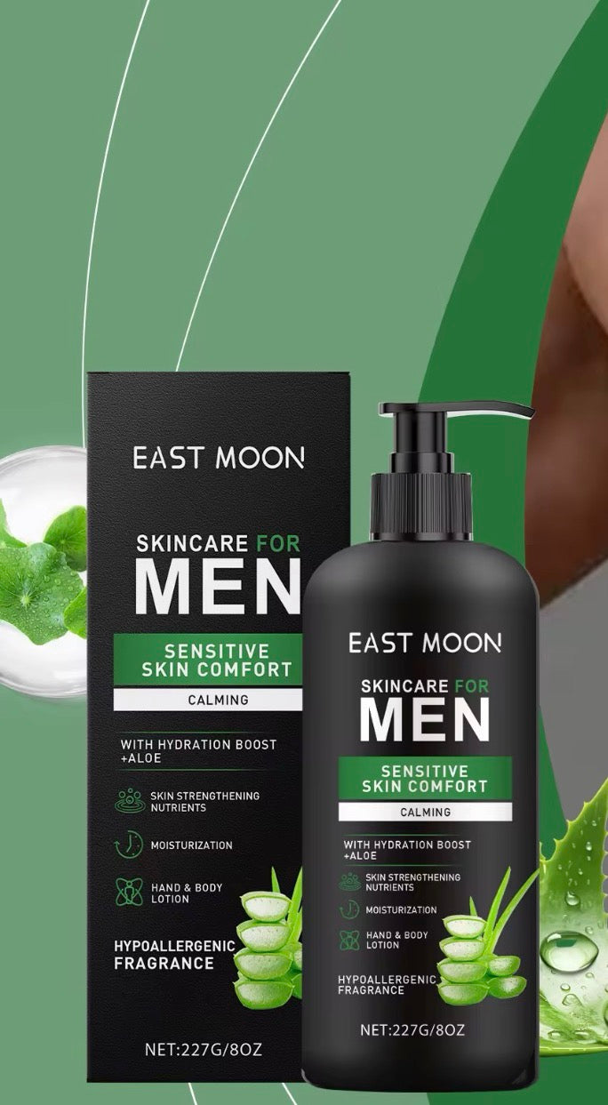 Körperpflege-Lotion für Männer – beruhigend, feuchtigkeitsspendend, Aloe + Glycerin