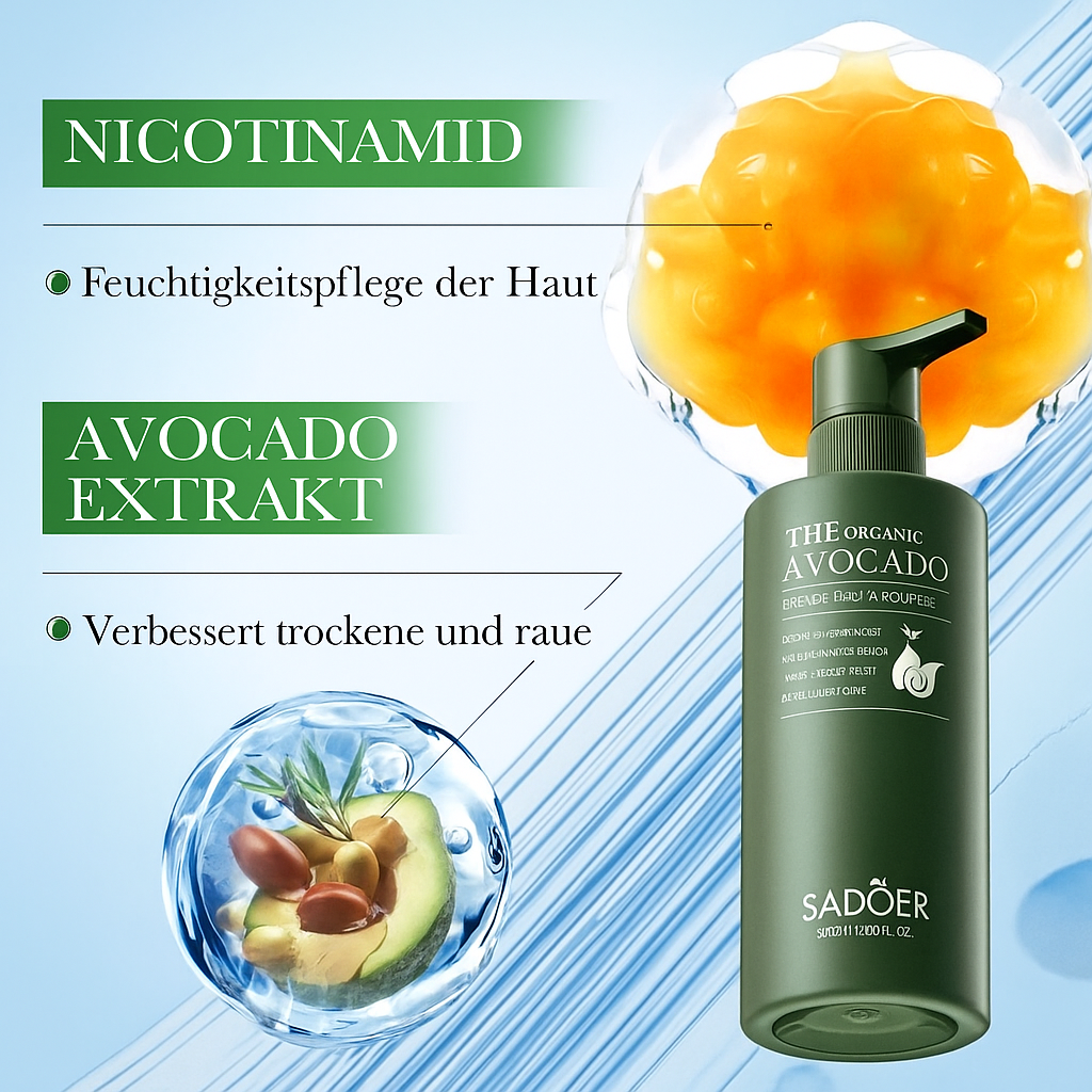 SADOER Avocado Body Lotion 250 ml – feuchtigkeitsspendend & glättend