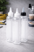 3er Pack Dosierflasche mit Skalierung 500 ml Schraubverschluss mit Dosierspitze