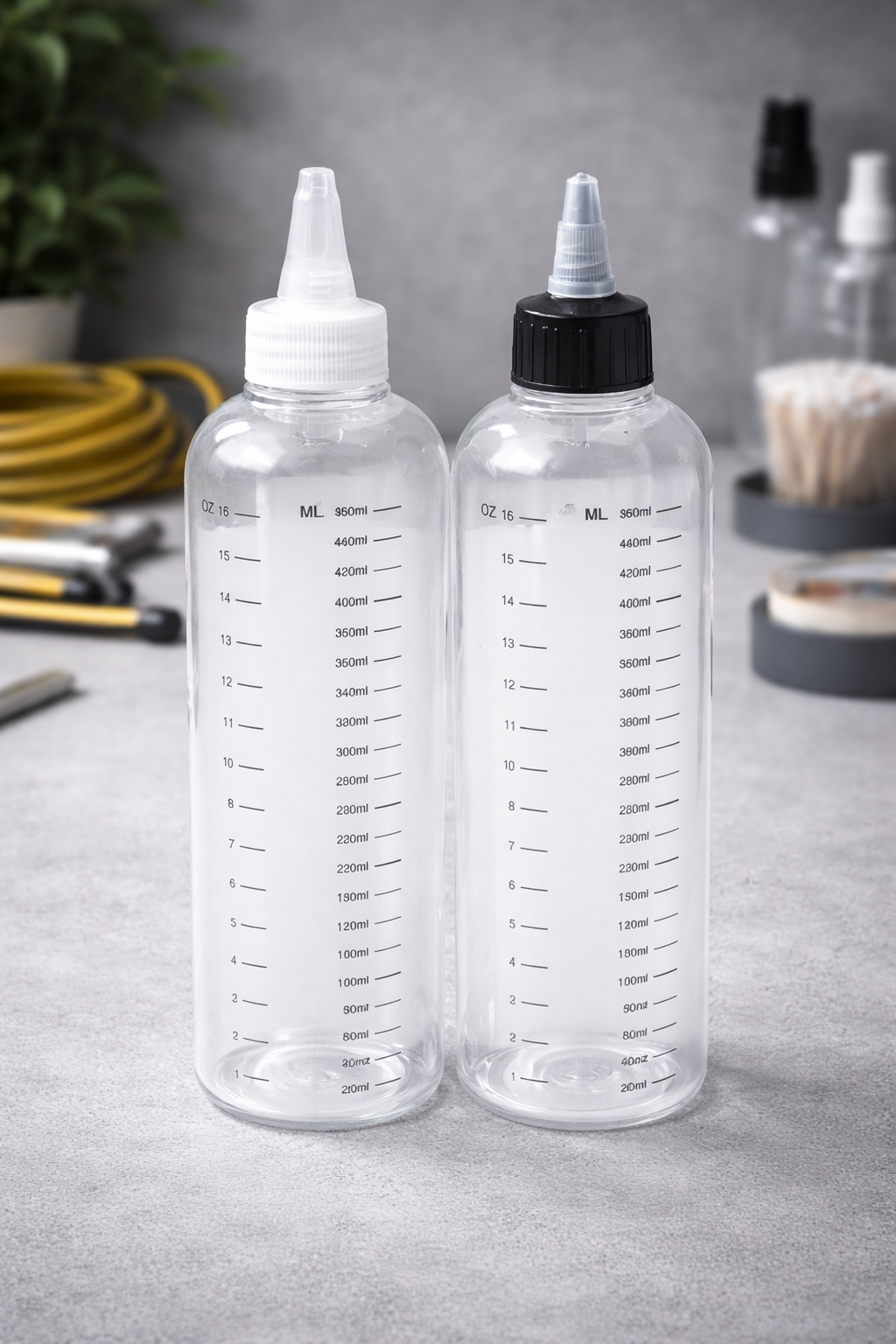 Dosierflasche mit Skalierung – 500 ml Schraubverschluss mit Dosierspitze