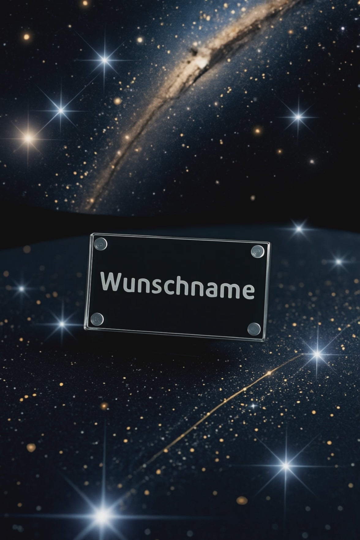 LED-Leuchtschild 250 × 137 mm – Wunschname